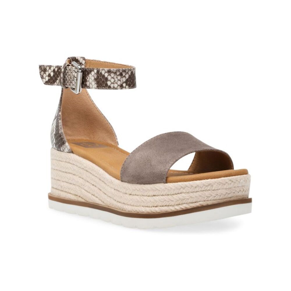 DOLCE VITA Womens Beige 1" Platform Baker Round Toe Wedge Espadrille Shoes 9.5